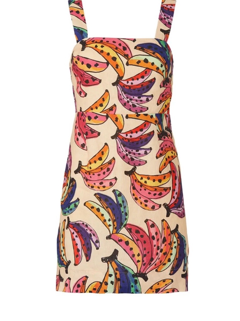 Colorful Banana Print Sundress